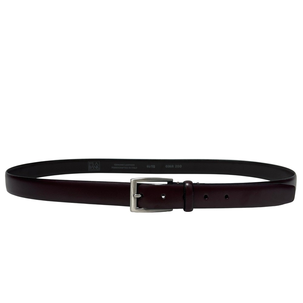 Jos. A. Bank Burnished Edge Brown Italian‎ Leather Belt - Size 44